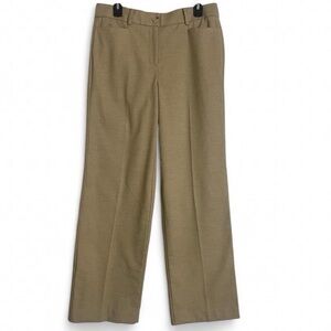 LOFT High Waist Tan Tailored Trousers Size 8
